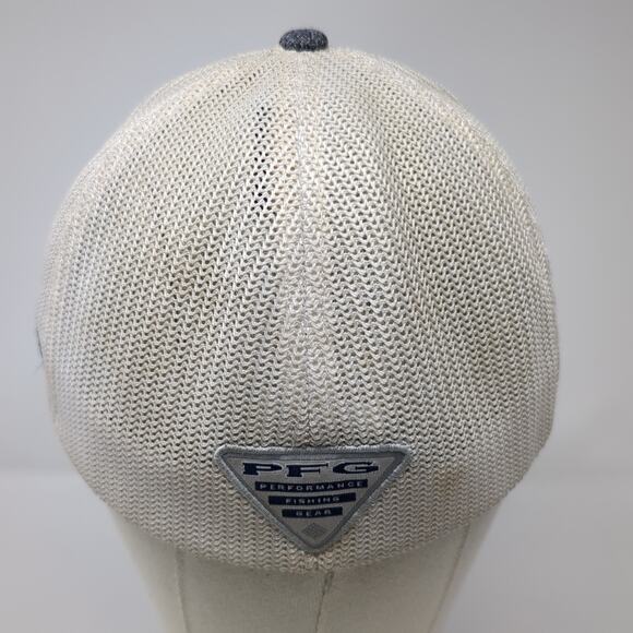 Fish Flag Columbia PFG Fitted Trucker Hat Blue One Size Mesh Back - Picture 6 of 8